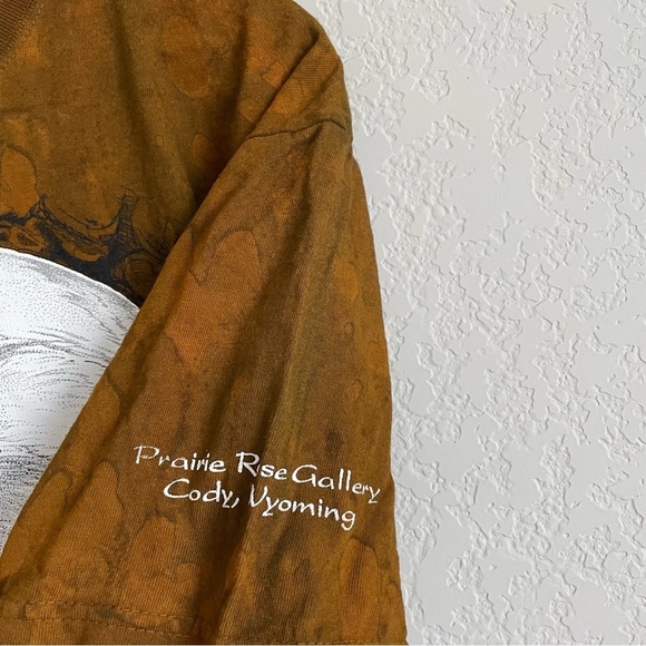 Ragtops Bald Eagle Shirt Mens Medium Made in USA Nature Patriotic Tie Dye - Picture 3 of 8